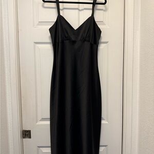 Sofi Jeans by Sofia Vergara Black Midi Dress - Size S